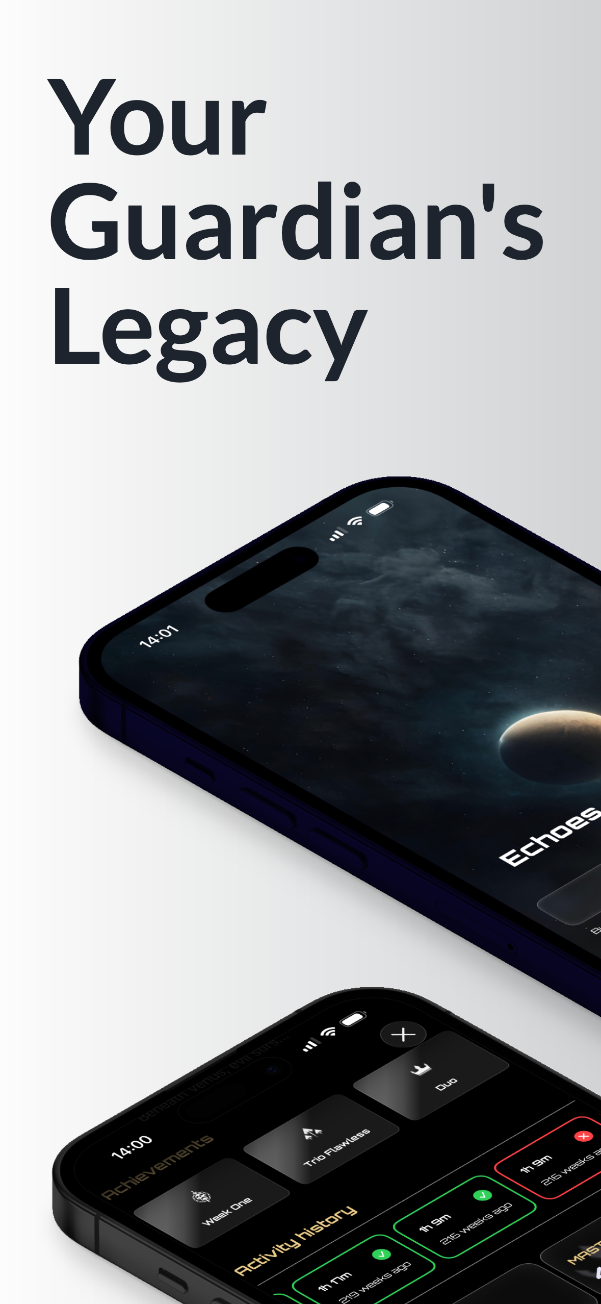 Your Guardian's Legacy — app home screen