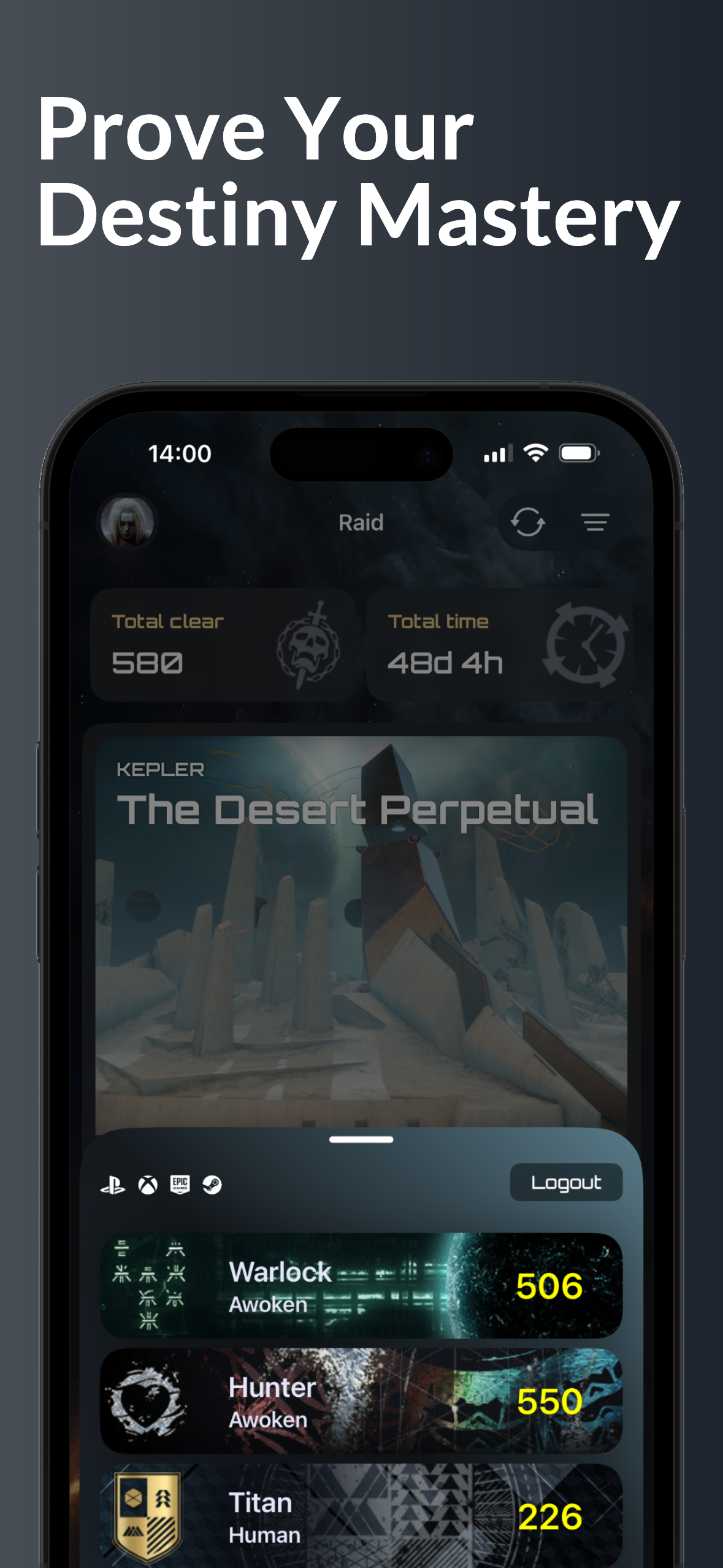 Prove Your Destiny Mastery — character selection and classes